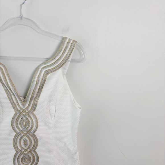 Lilly Pulitzer Valli Shift Dress Resort White Size 12 - Picture 4 of 10